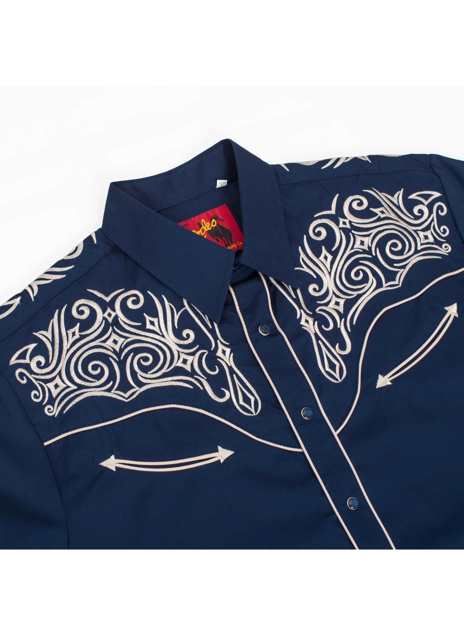 Men's Western Cowboy Embroidery Shirt -PS500L-EC-569 - Image 3