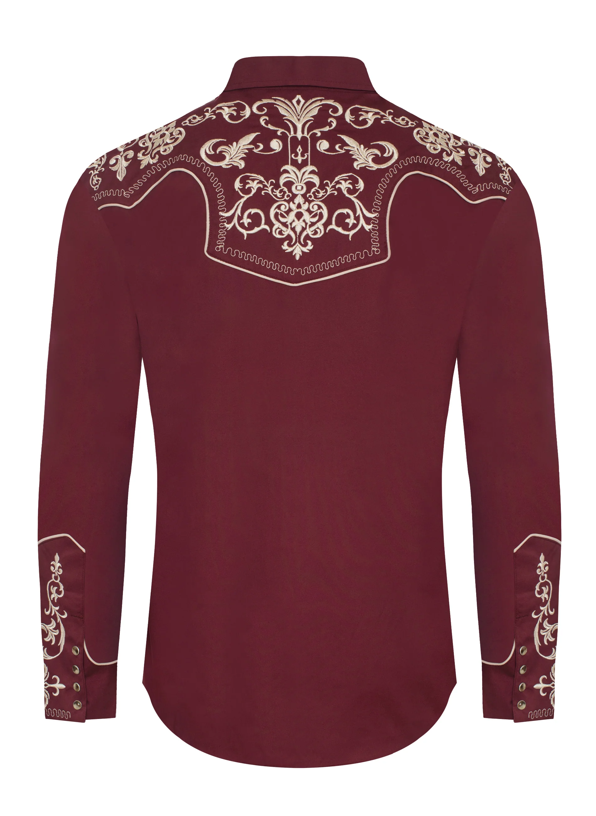 Men's Western Cowboy Embroidery Shirt -PS500L-EC-574 - Image 2