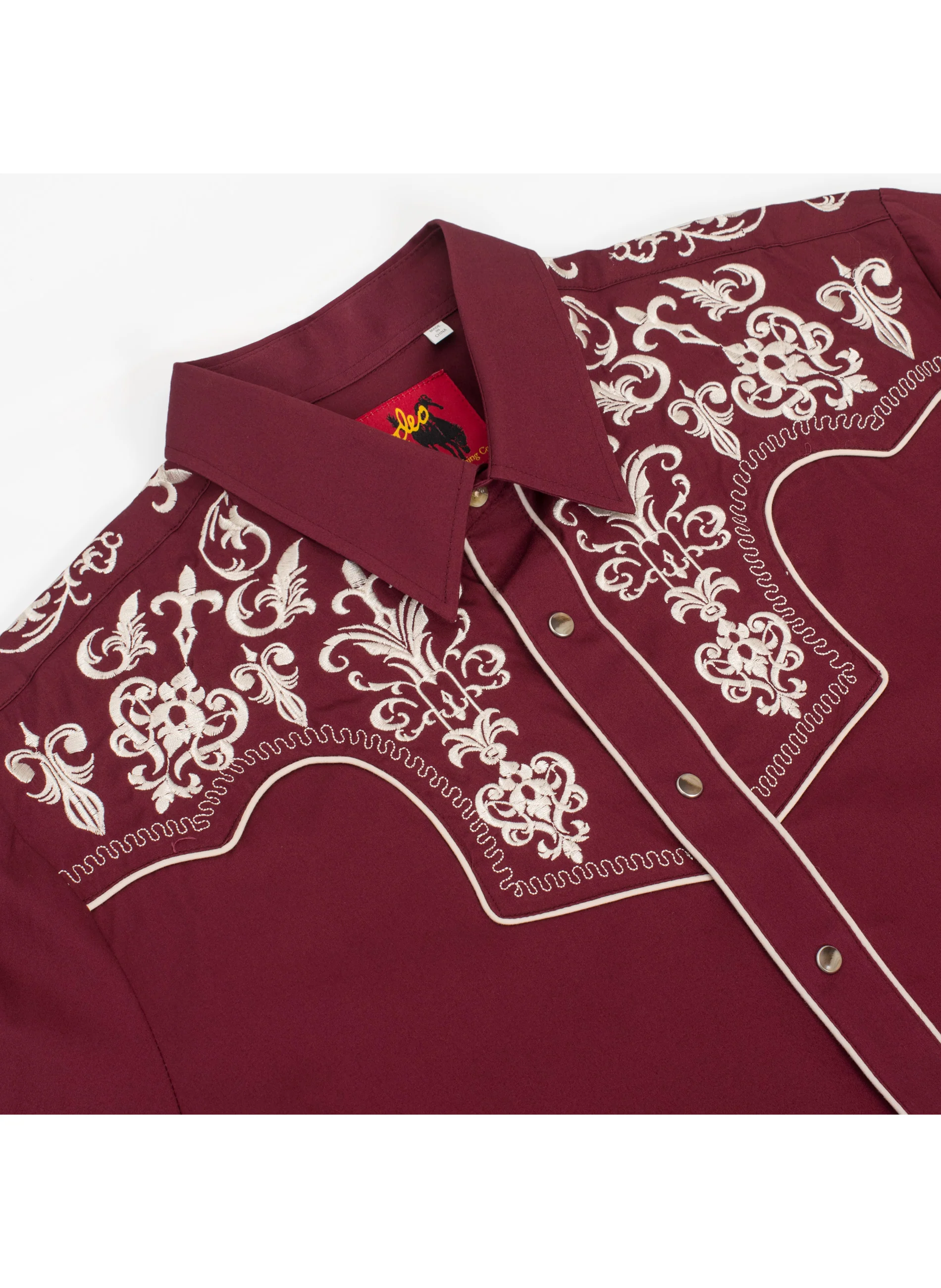 Men's Western Cowboy Embroidery Shirt -PS500L-EC-574 - Image 4