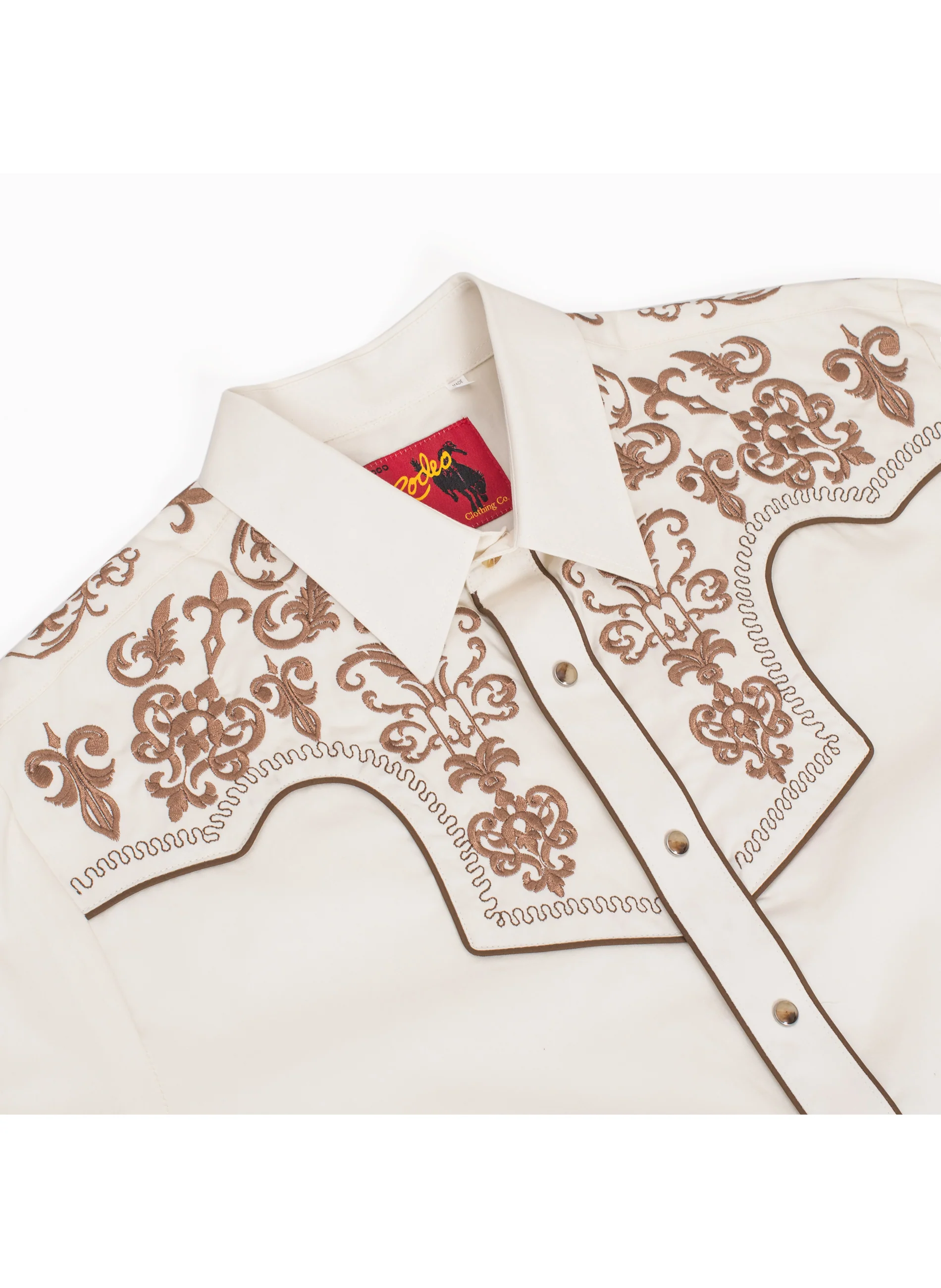 Men's Western Cowboy Embroidery Shirt -PS500L-EC-584 - Image 3