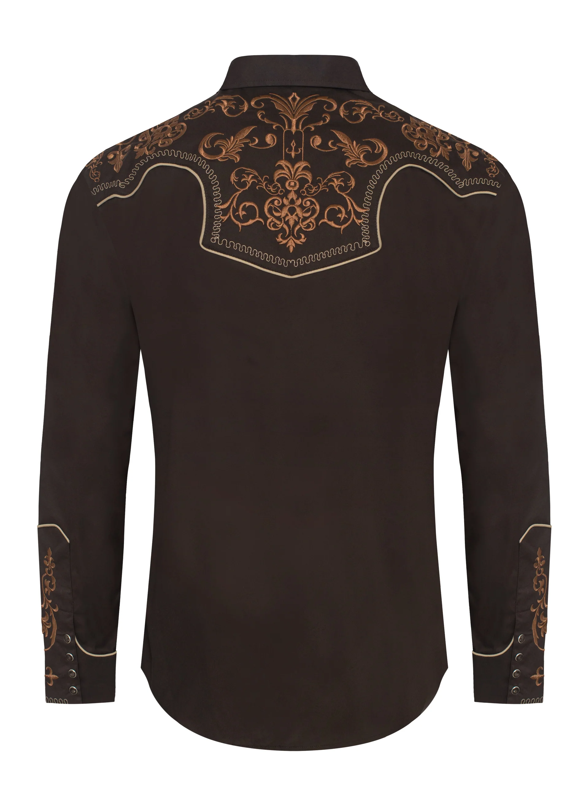 Men's Western Cowboy Embroidery Shirt -PS500L-EC-585 - Image 2