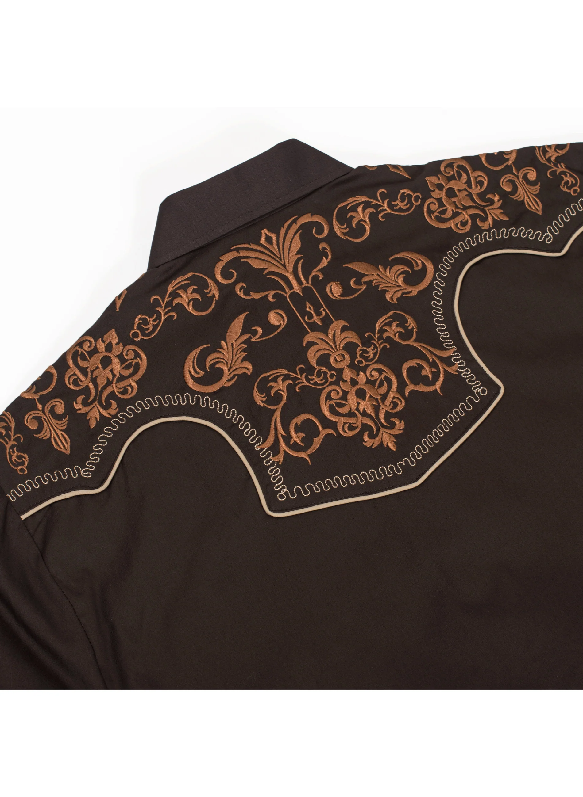 Men's Western Cowboy Embroidery Shirt -PS500L-EC-585 - Image 4