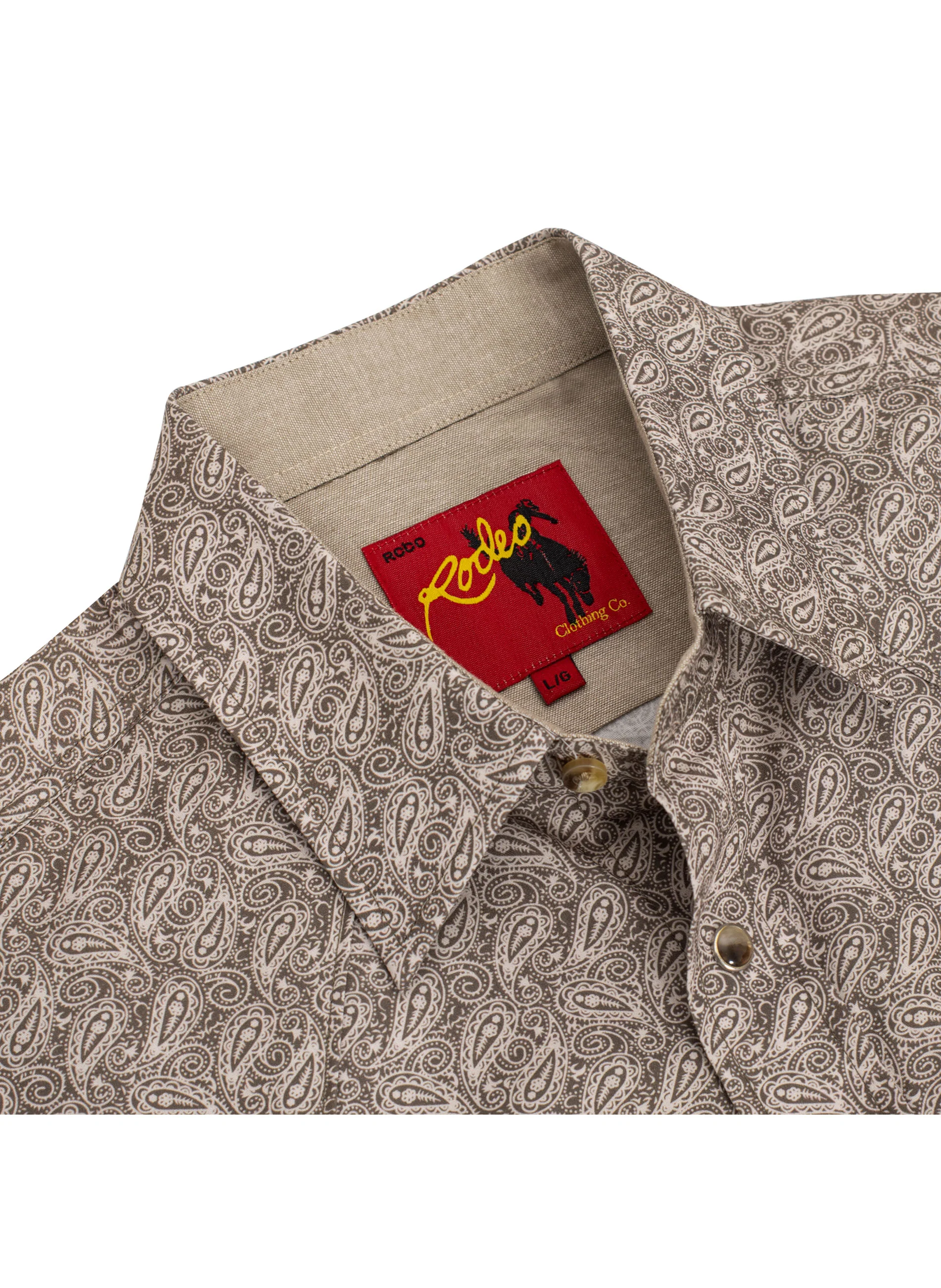 Men's Western Pearl Snap Print Shirt - PS100L-1080 - Image 3