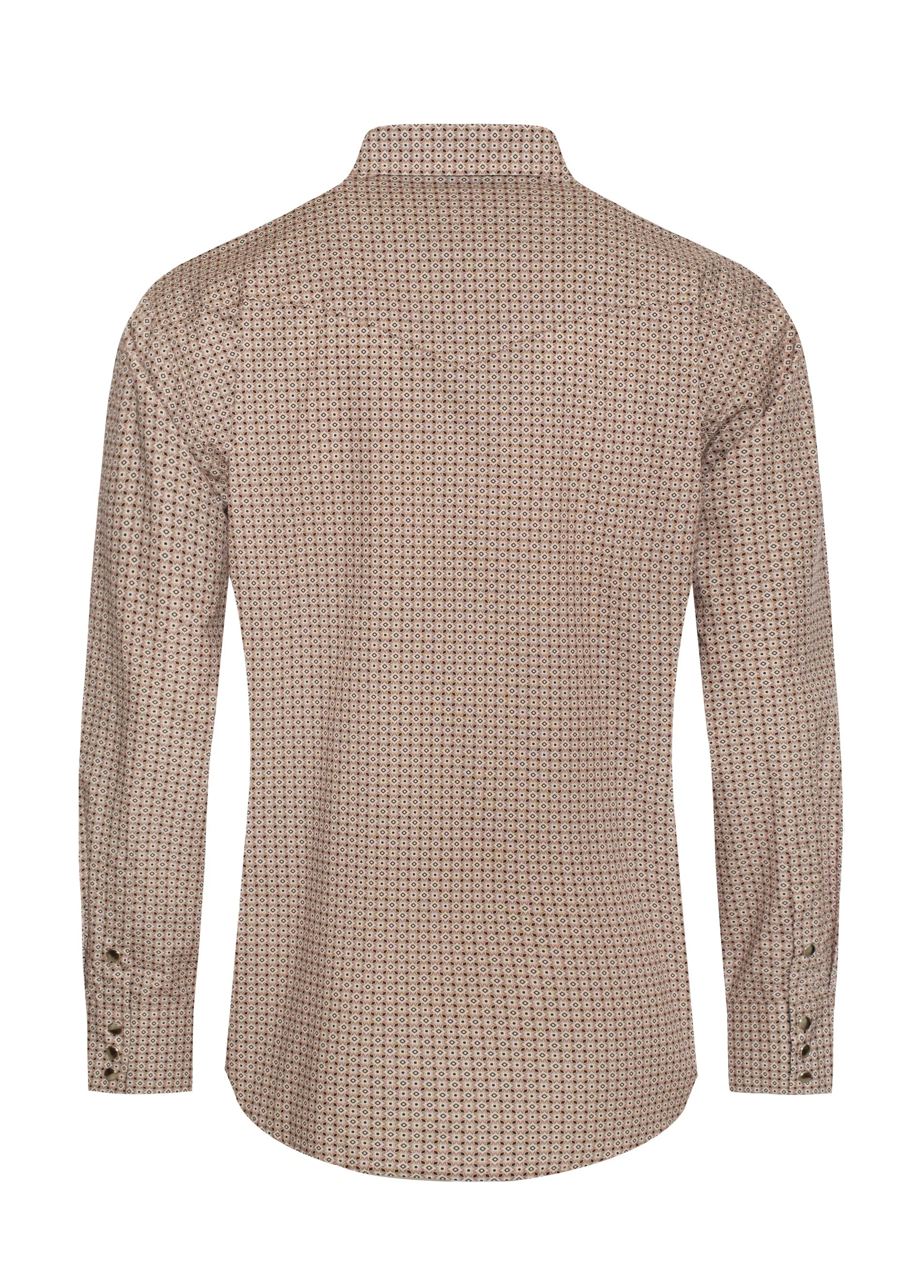 Men's Western Pearl Snap Print Shirt - PS100L-1082 - Image 2
