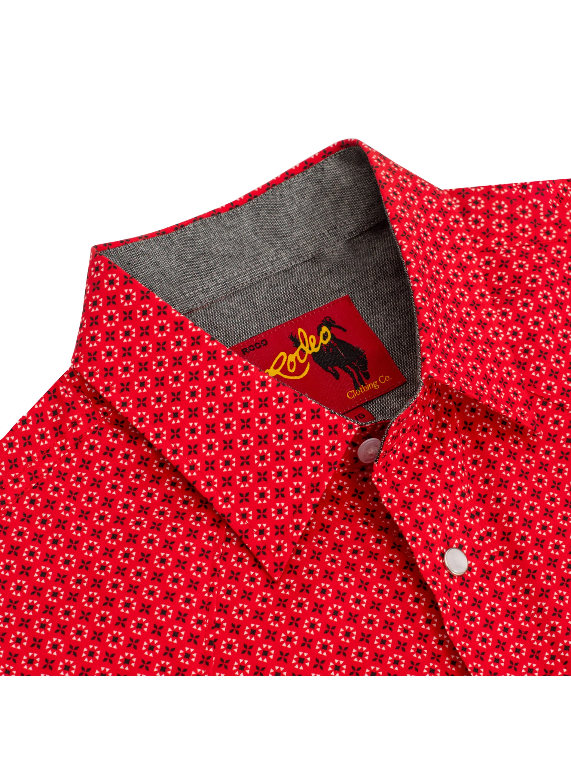 Men's Western Pearl Snap Print Shirt - PS100L-1086 - Image 3