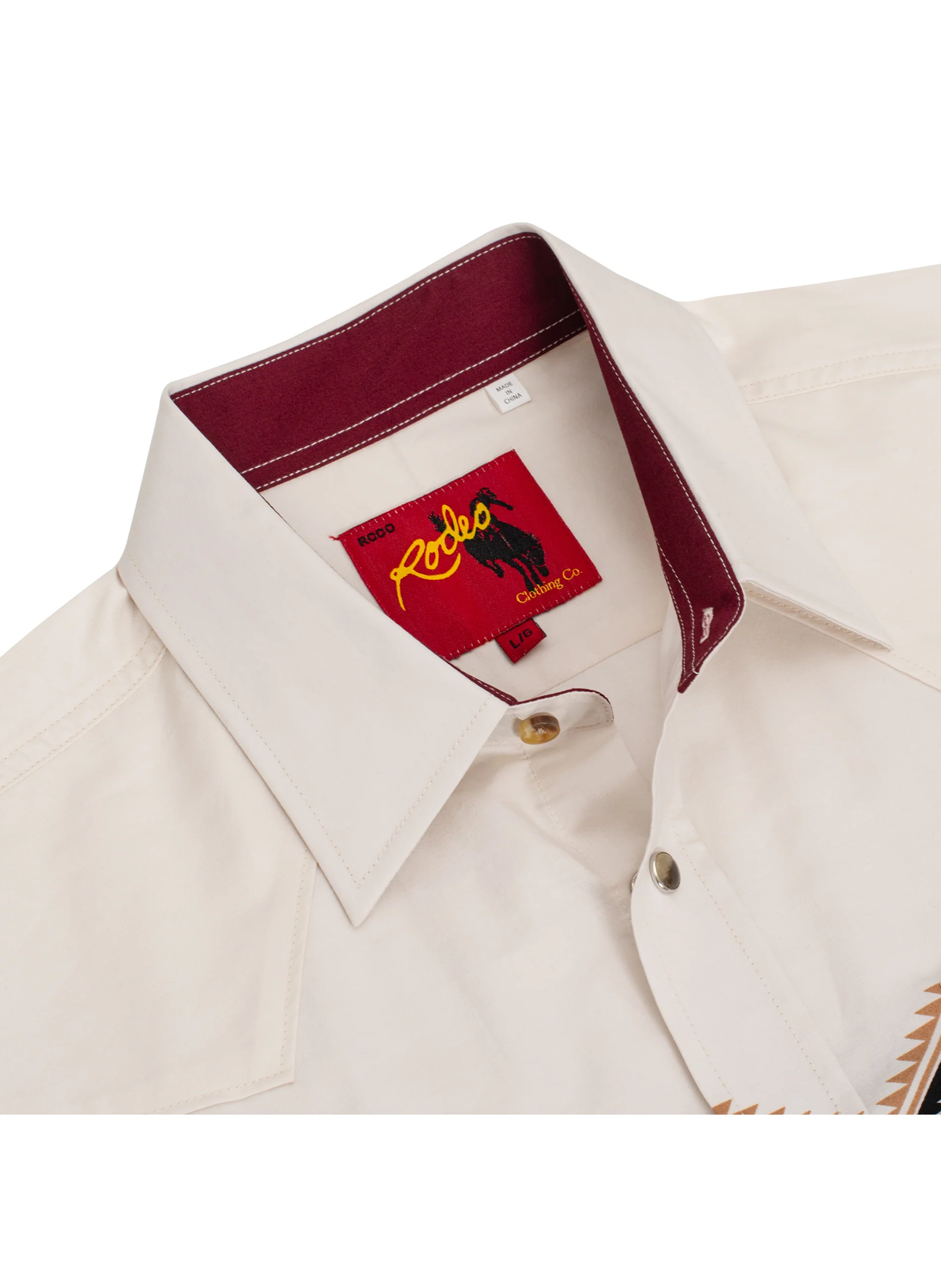 Men's Western Pearl Snap Print Shirt - PS100L-1088 - Image 3