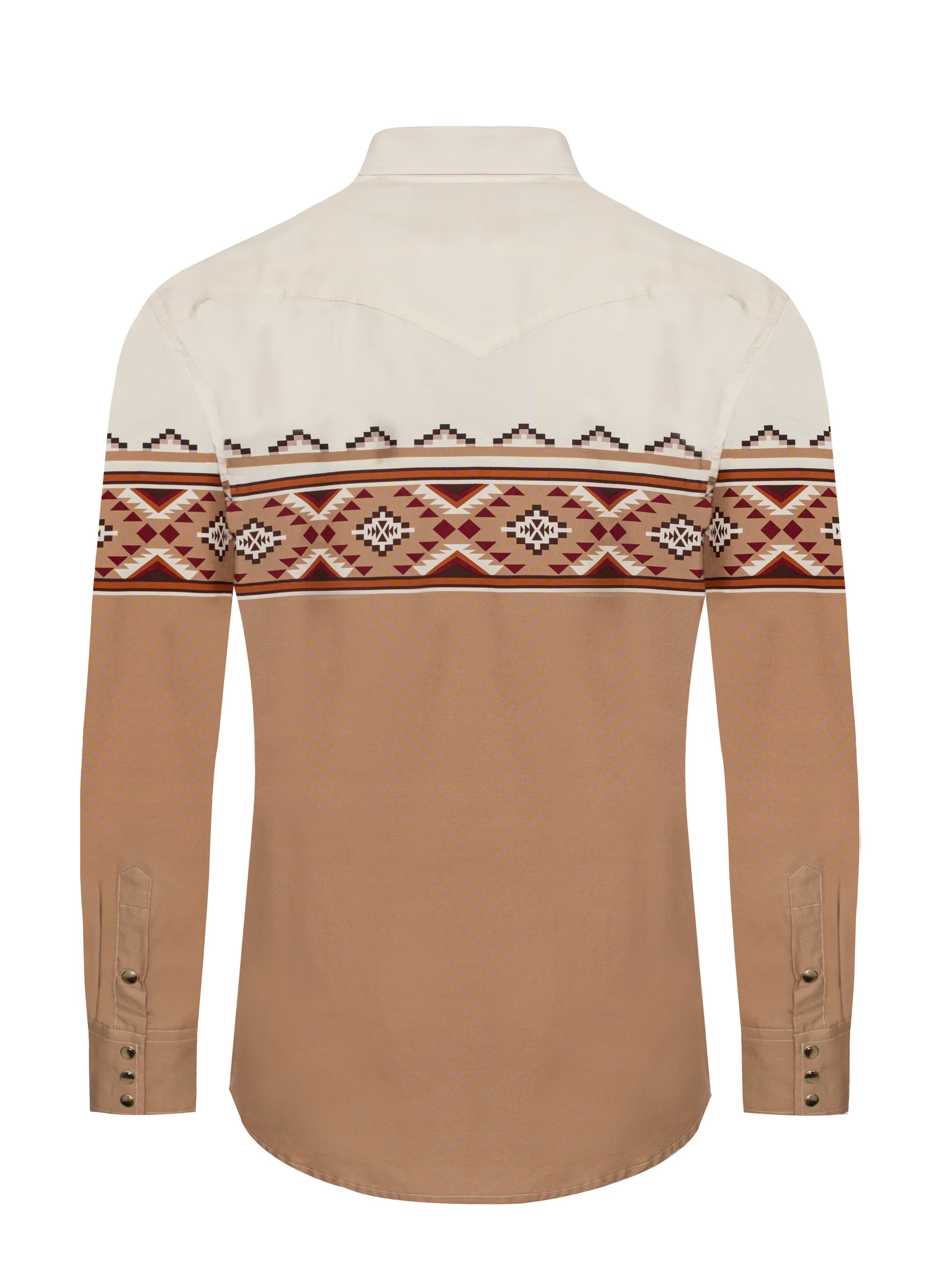 Men's Western Pearl Snap Print Shirt - PS100L-1089 - Image 2
