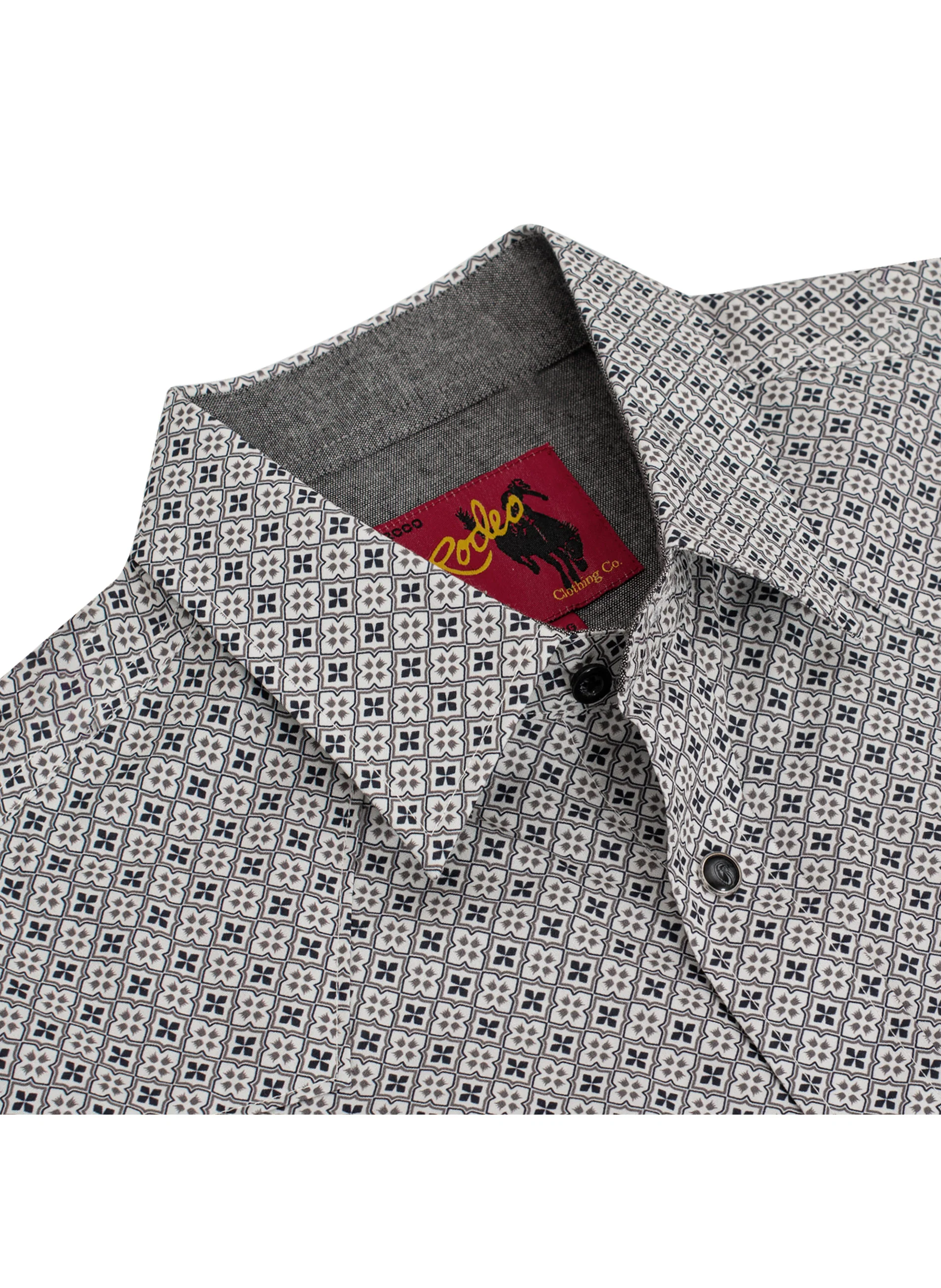Men's Western Pearl Snap Print Shirt - PS100L-1108 - Image 3