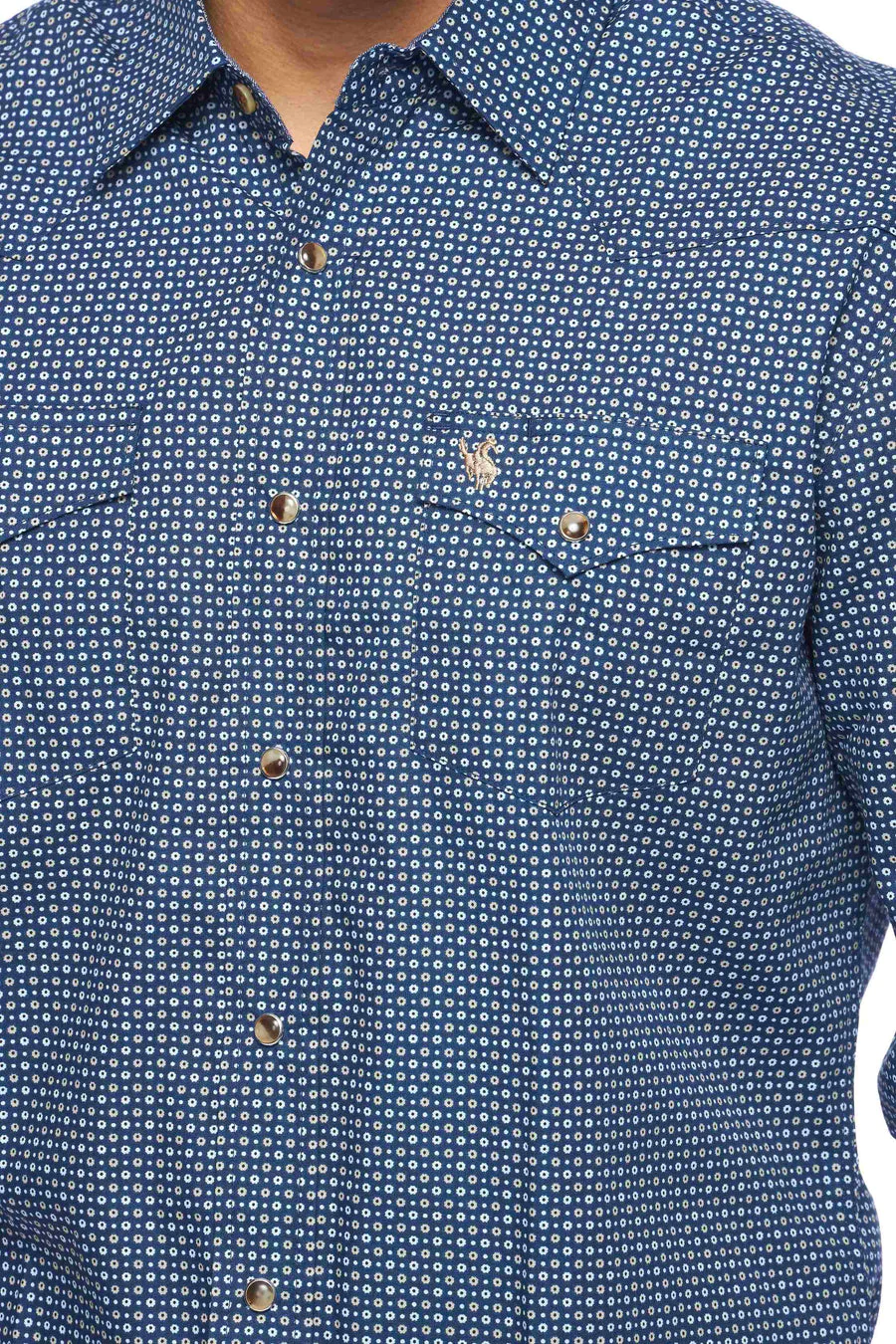 Men's Western Pearl Snaps Print Shirt - PS100L-158 - Image 4