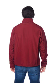 Men's Soft Shell Bonded Jacket-NJ650-BURGUNDY - Image 5