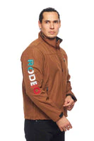 Men's Soft Shell Bonded Jacket -NJ650-EMB-MEX-COGNAC - Image 3