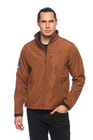Men's Soft Shell Bonded Jacket -NJ650-EMB-MEX-COGNAC - Image 4
