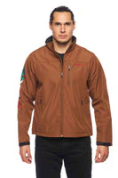 Men's Soft Shell Bonded Jacket -NJ650-EMB-MEX-COGNAC - Image 8