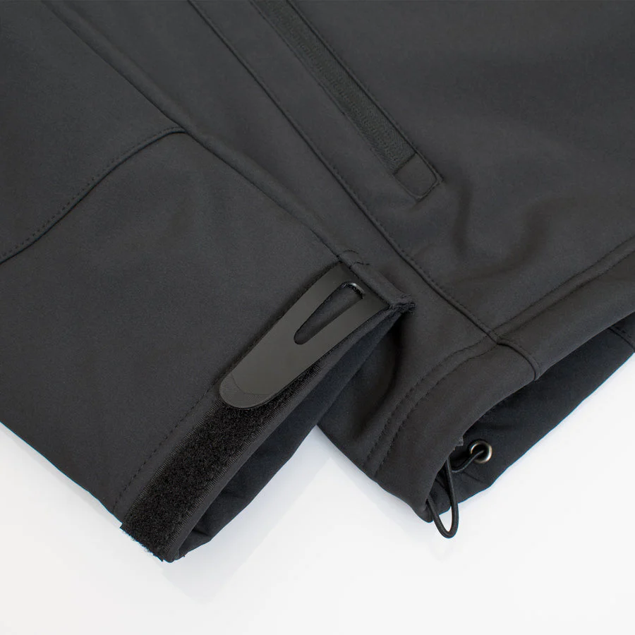 Men's Soft Shell Bonded Jacket-NJ650-EMB-MEX2-BLACK - Image 3
