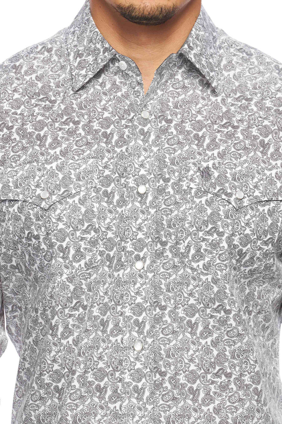 Men's Western Pearl Snap Print Shirt - PS100L-171 - Image 6