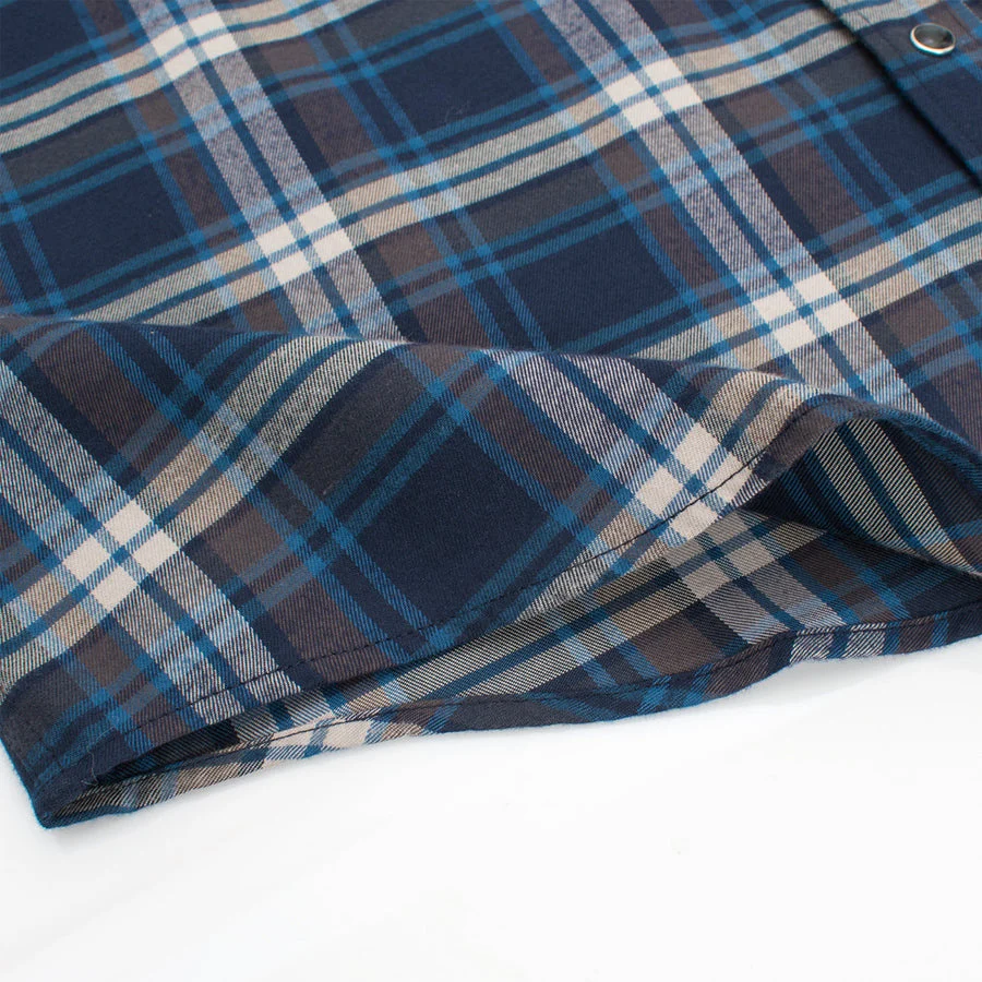 Men's Western Flannel Shirts With Snap Buttons -FLS300-308 - Image 5