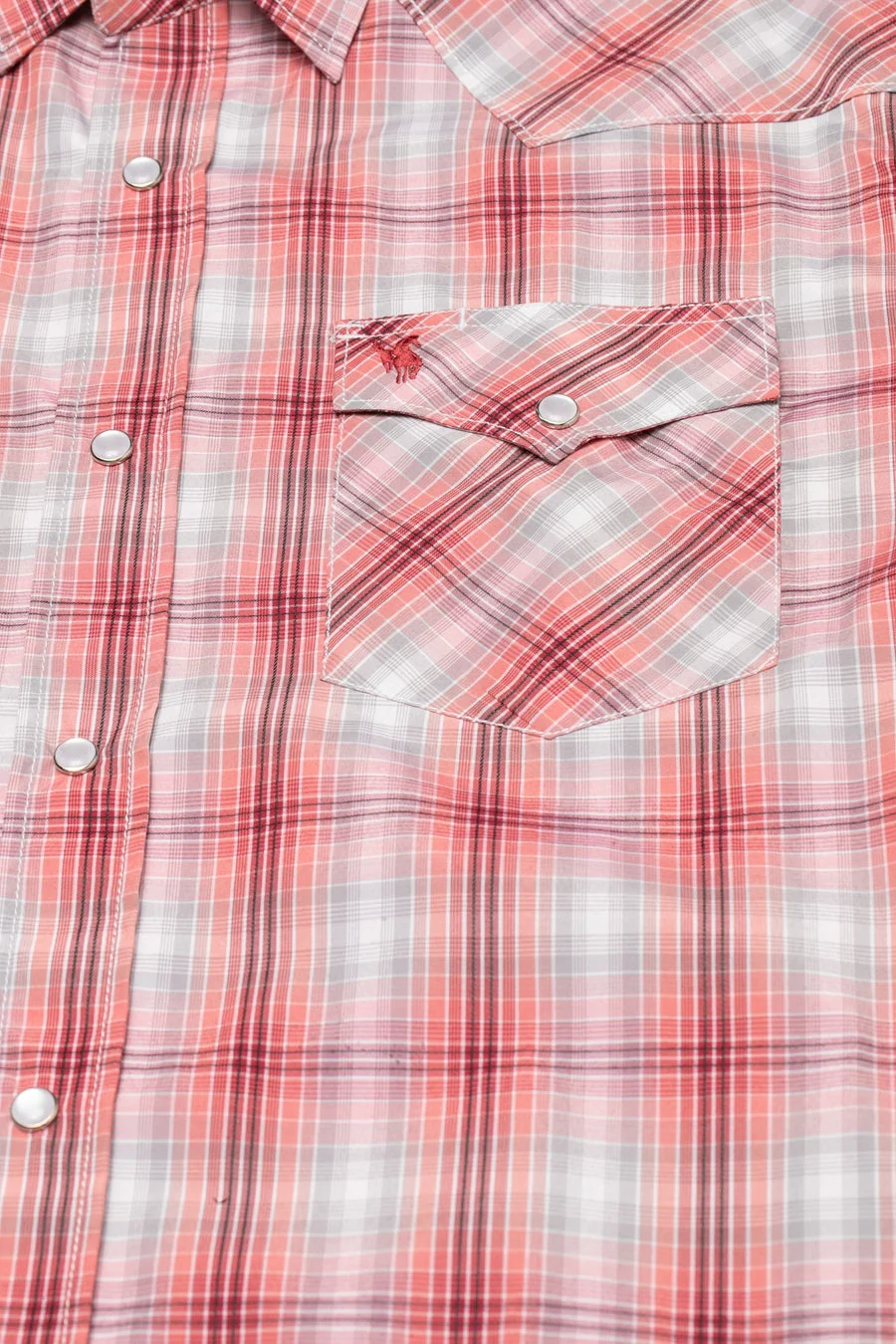 Men's Big & Tall Western Pearl Snap Plaid Shirt-PS400L-BT-438 - Image 3