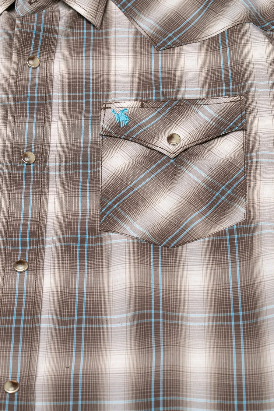 Men's Big & Tall Western Pearl Snap Plaid Shirt-PS400L-BT-461 - Image 3