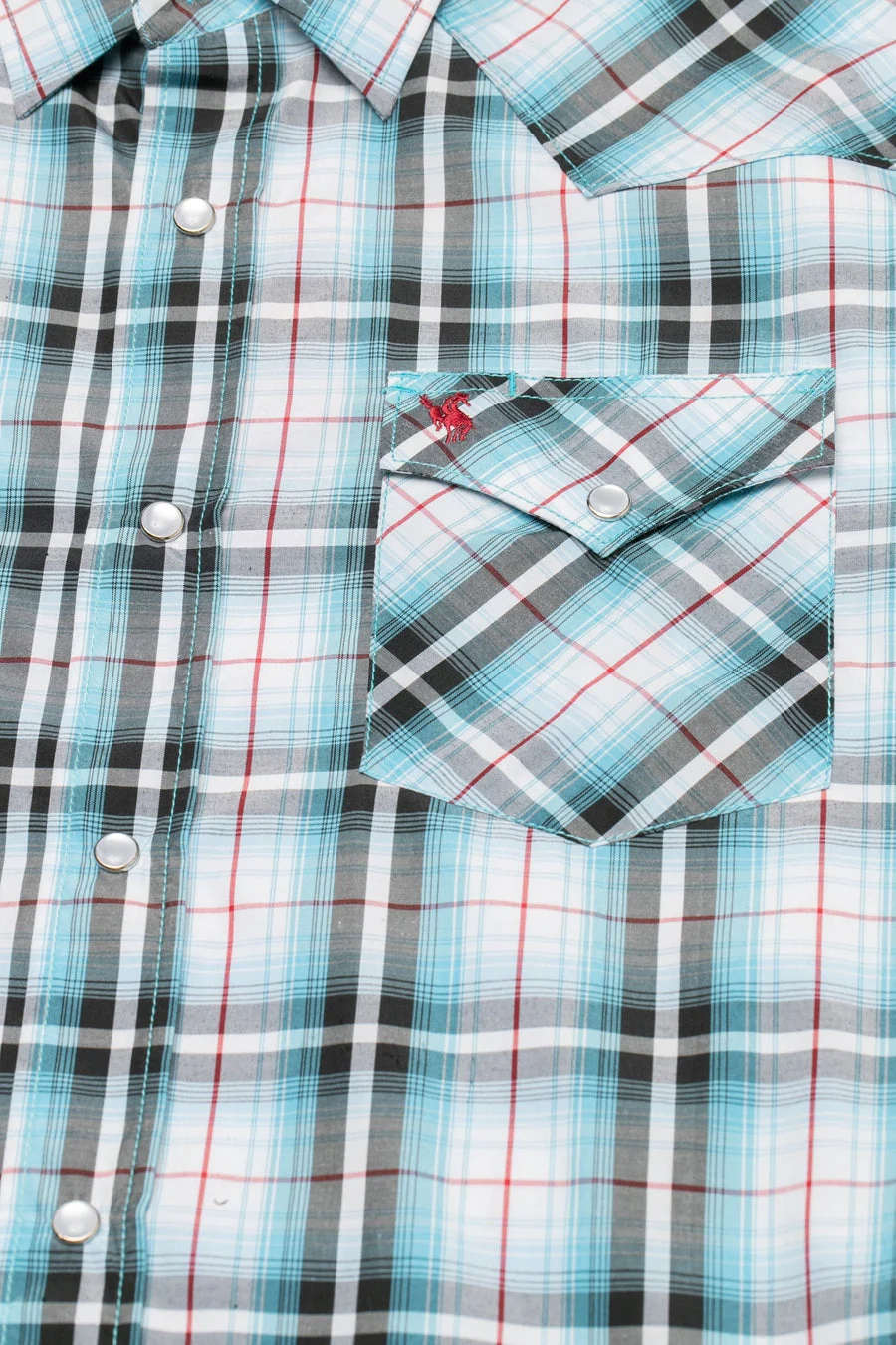 Men's Big & Tall Western Pearl Snap Plaid Shirt -PS400L-BT-493 - Image 3