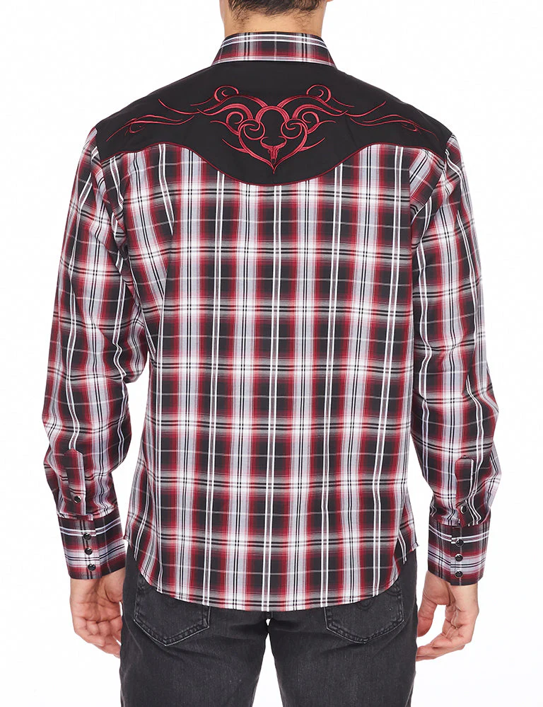 Men's Western Cowboy Embroidery Shirt-PS500-532 - Image 2