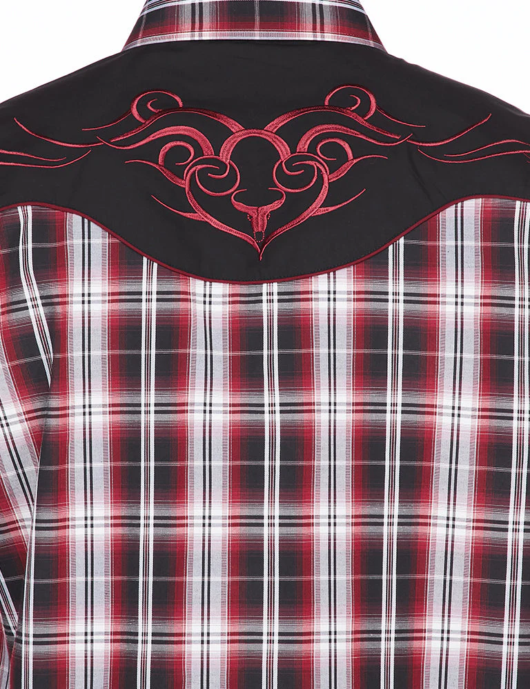 Men's Western Cowboy Embroidery Shirt-PS500-532 - Image 4