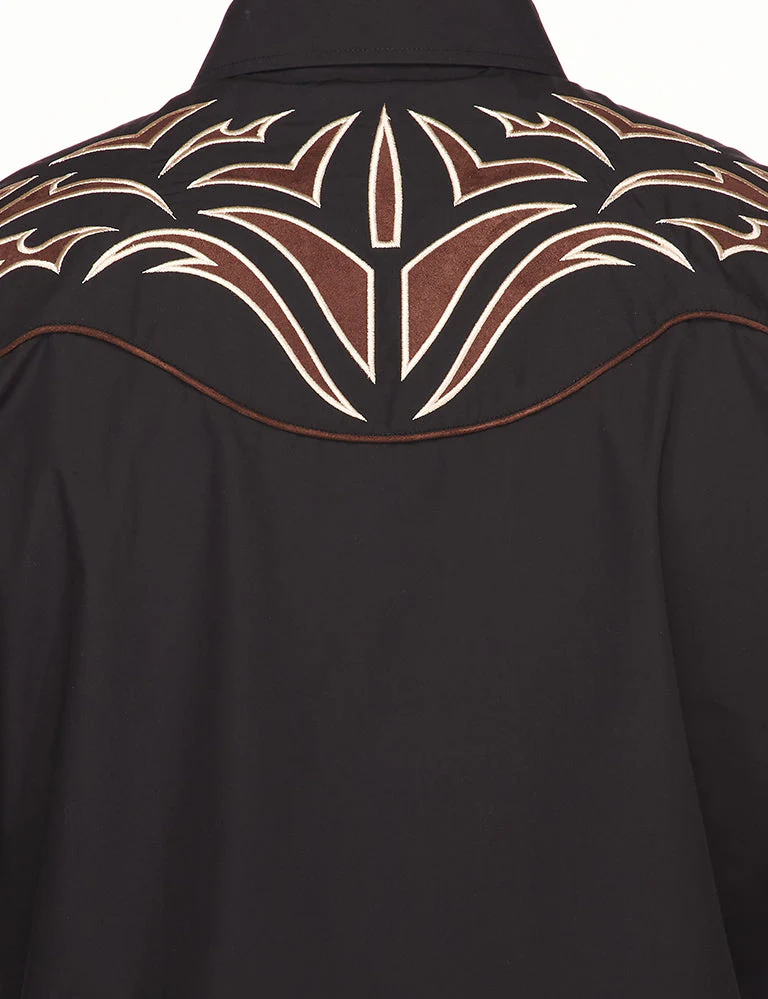 Men's Western Cowboy Embroidery Shirt-PS500-534 - Image 3