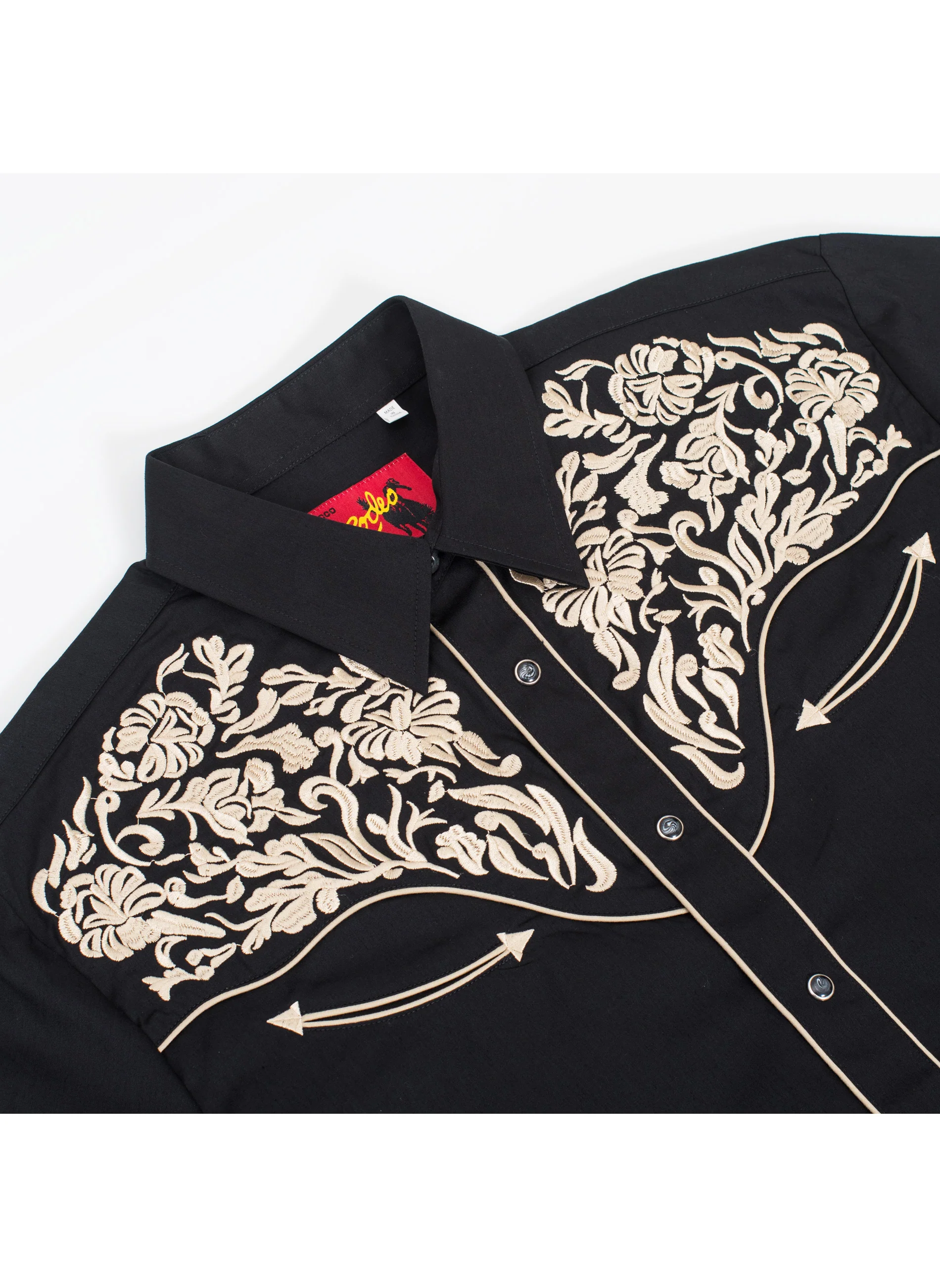 Men's Western Cowboy Embroidery Shirt -PS500L-EC-544 - Image 3