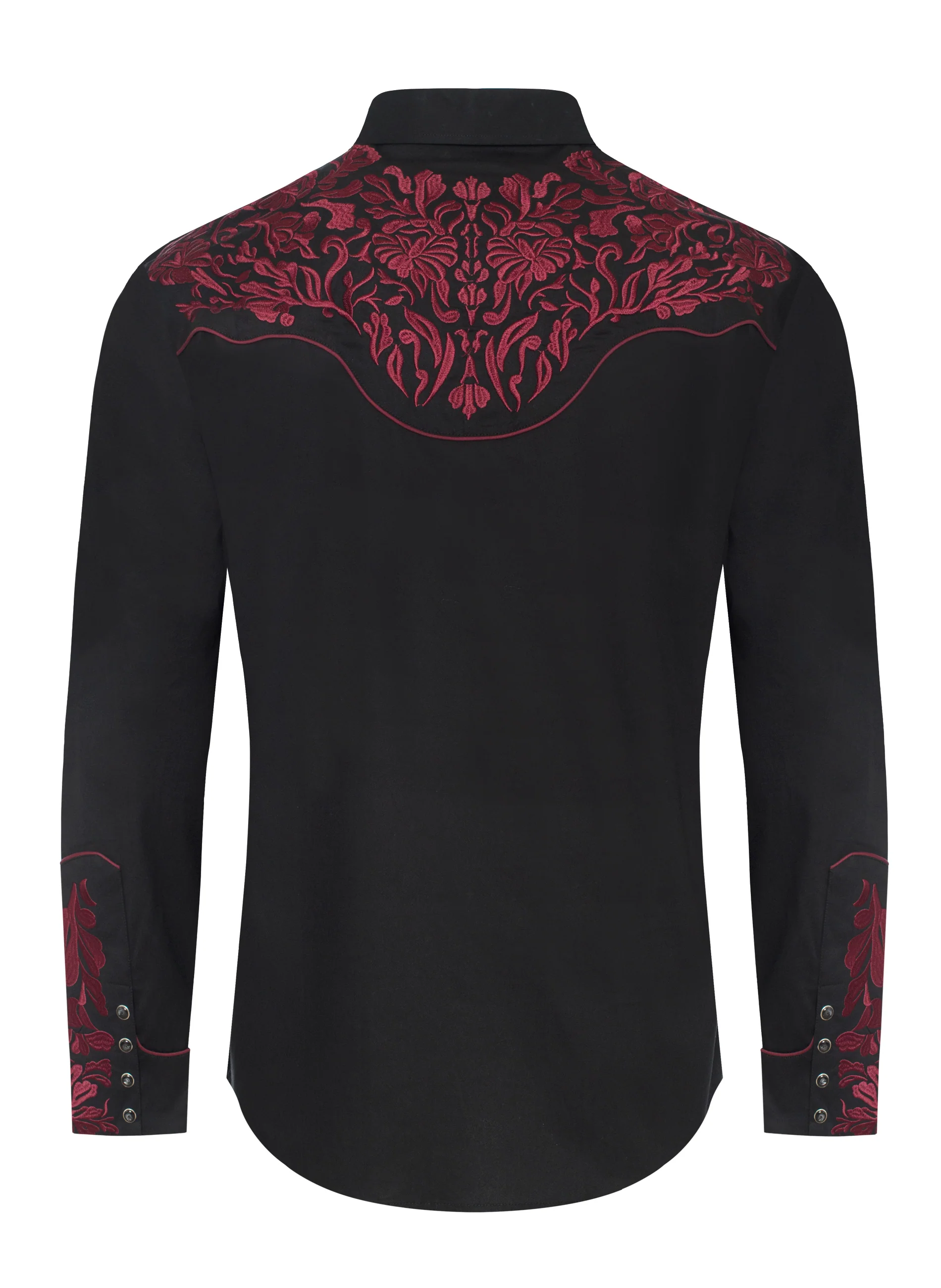 Men's Western Cowboy Embroidery Shirt-PS500L-EC-545 - Image 2