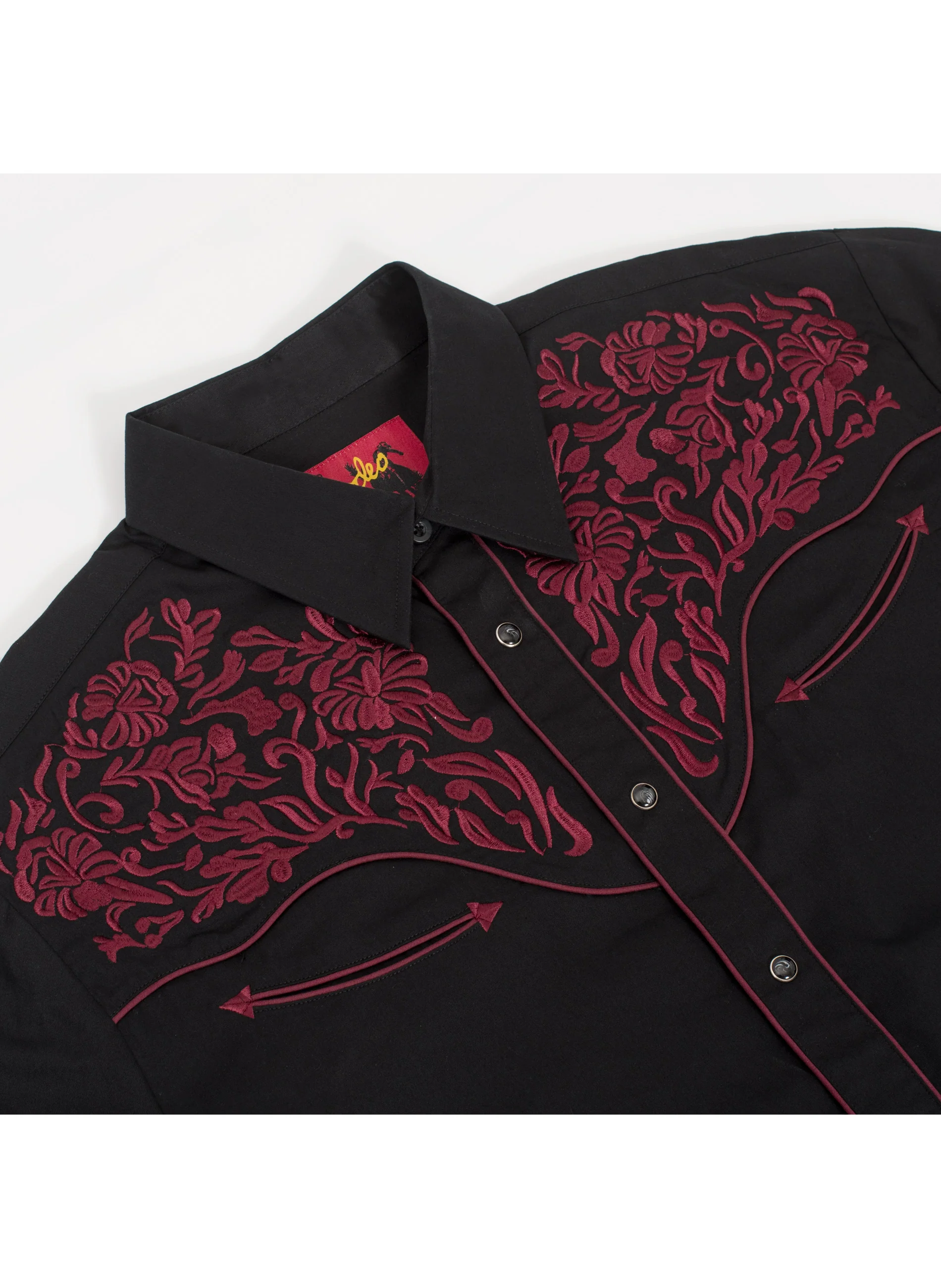 Men's Western Cowboy Embroidery Shirt-PS500L-EC-545 - Image 3
