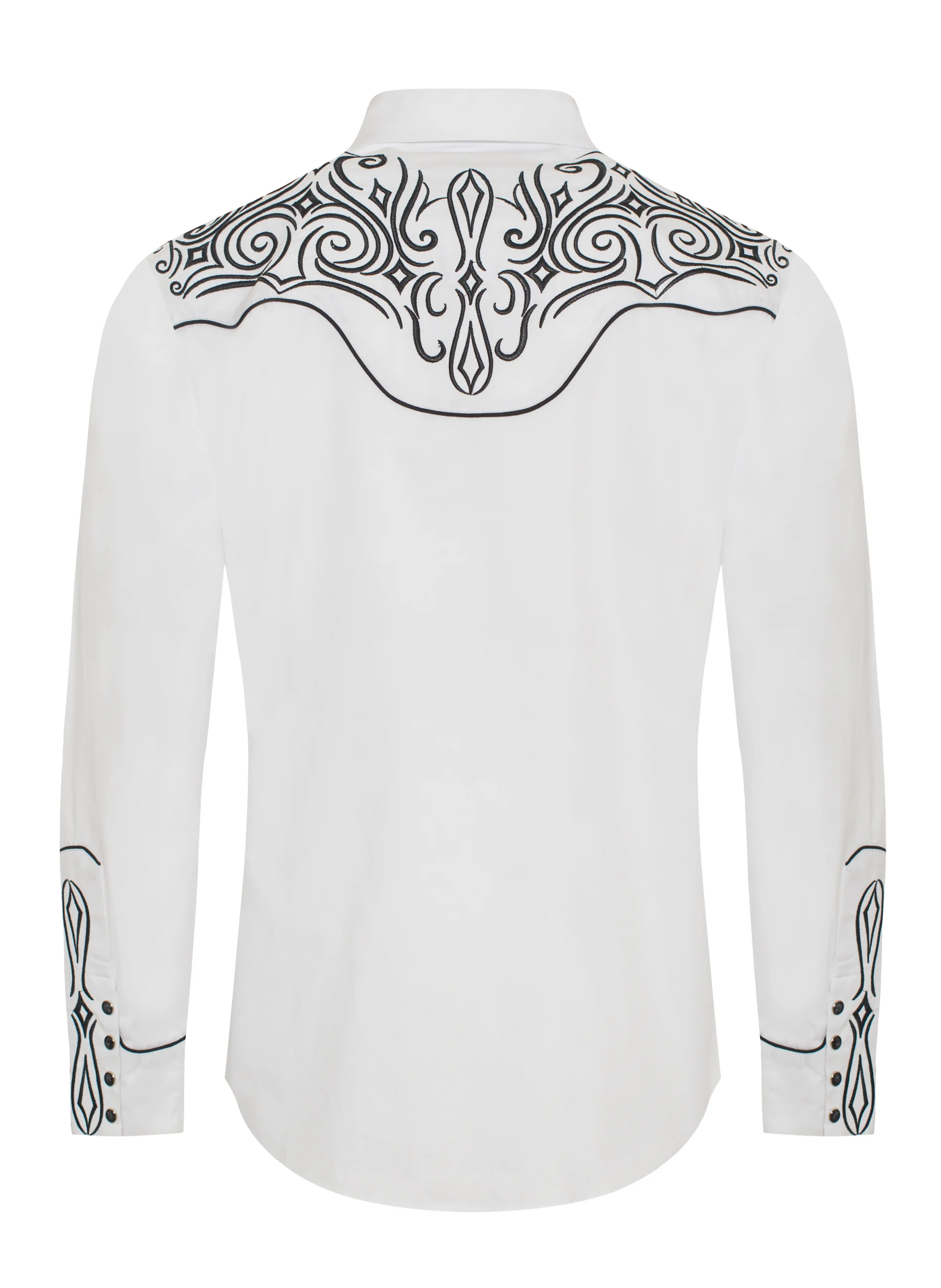 Men's Western Cowboy Embroidery Shirt -PS500L-EC-548 - Image 2