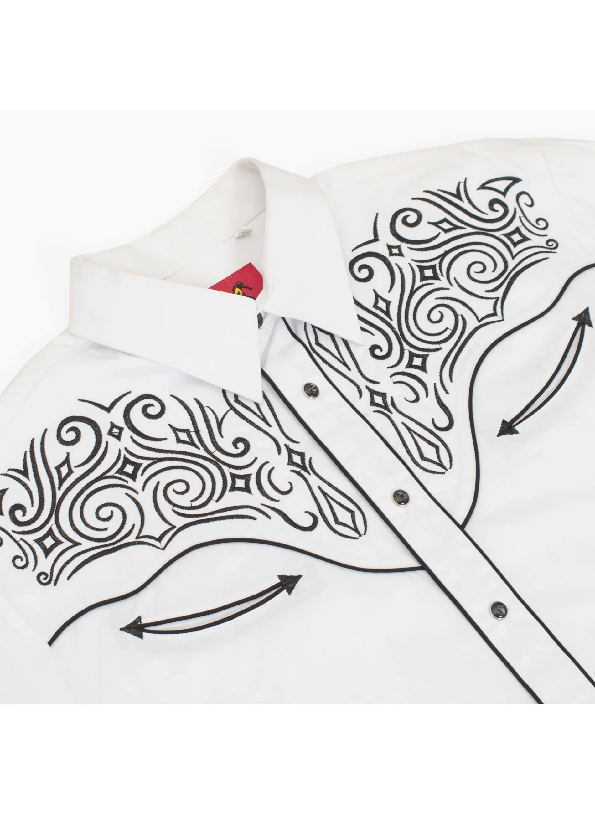 Men's Western Cowboy Embroidery Shirt -PS500L-EC-548 - Image 3