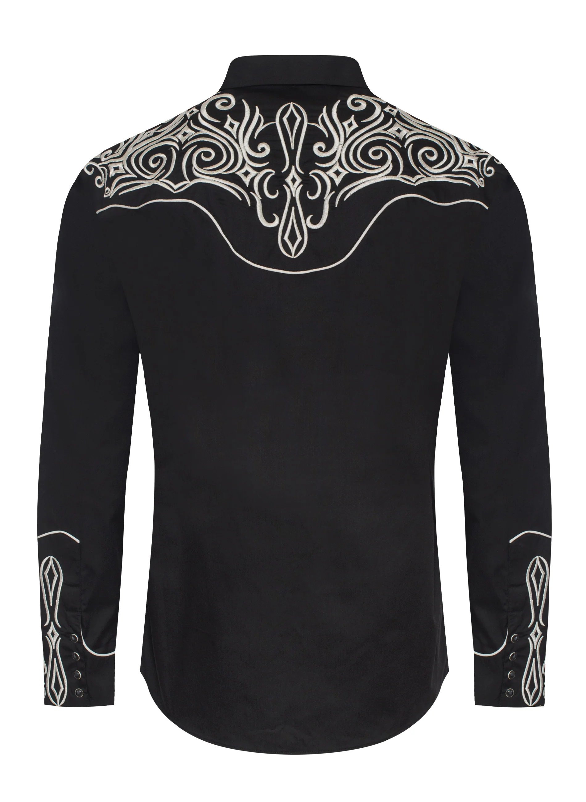 Men's Western Cowboy Embroidery Shirt -PS500L-EC-549 - Image 2