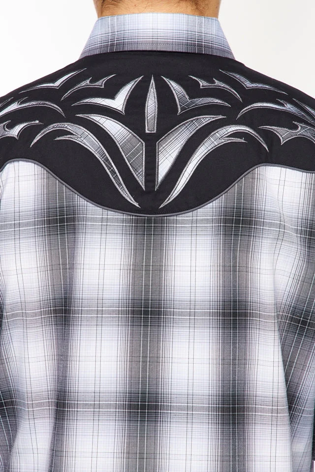 Men's Western Cowboy Embroidery Shirt -PS500L-554 - Image 4