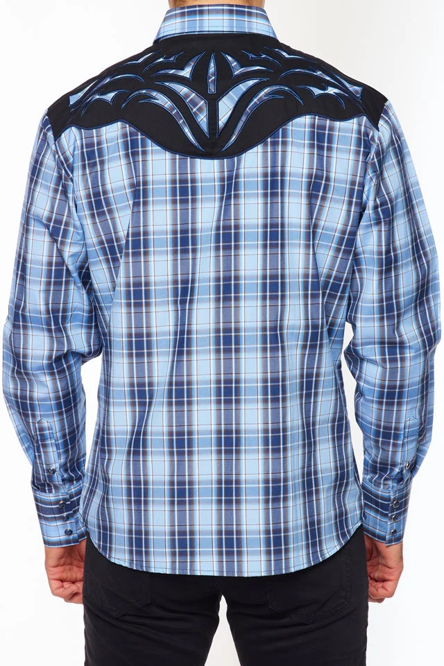 Men's Western Cowboy Embroidery Shirt-PS500L-555 - Image 2