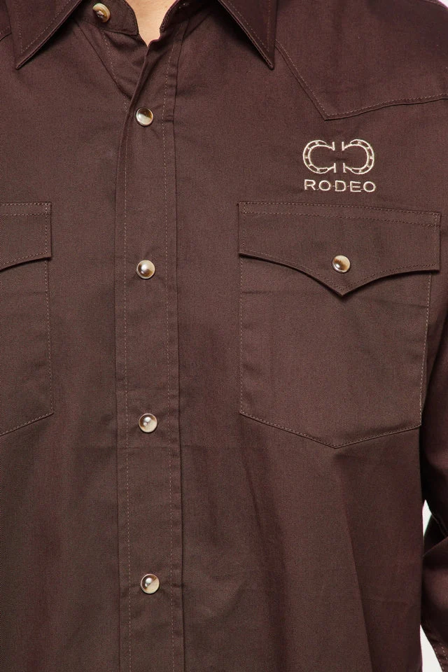 Men's Western Cowboy Embroidery Shirt - Image 4