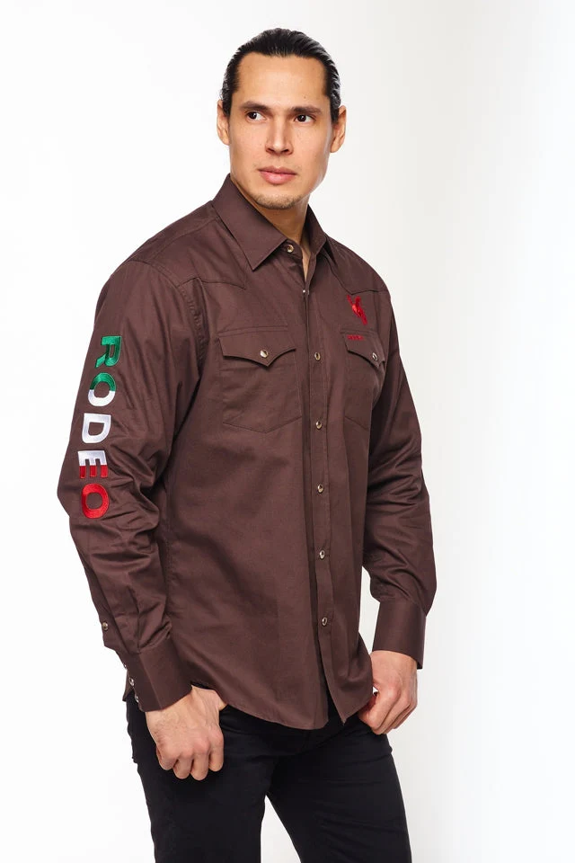 Men's Western Cowboy Embroidery Shirt - Image 5