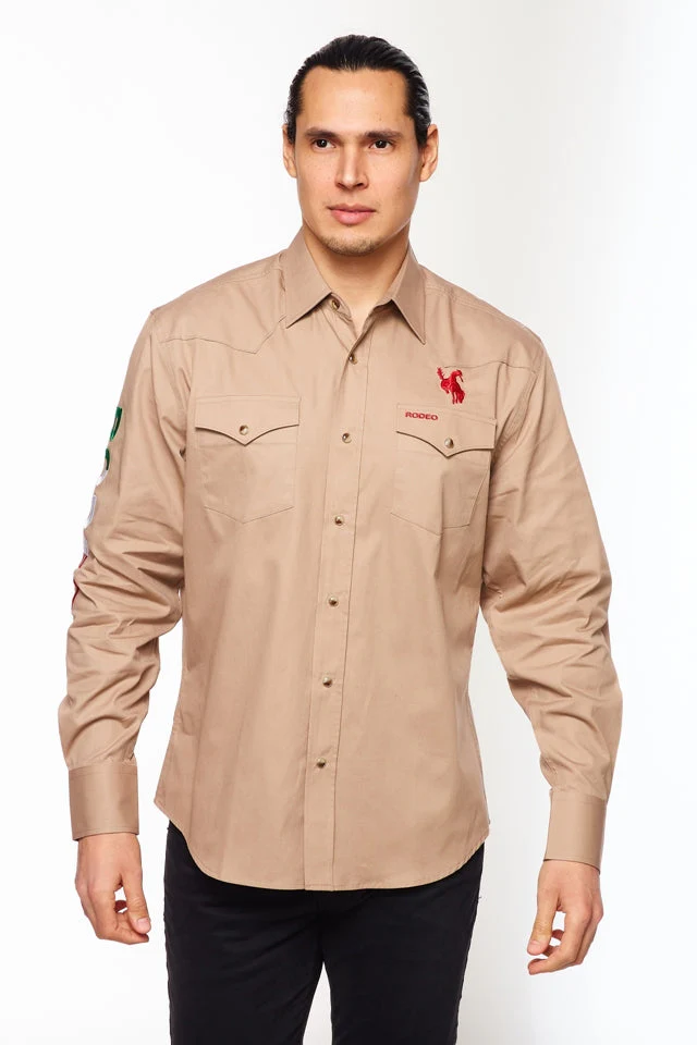 Men's Western Cowboy Embroidery Shirt - Image 3