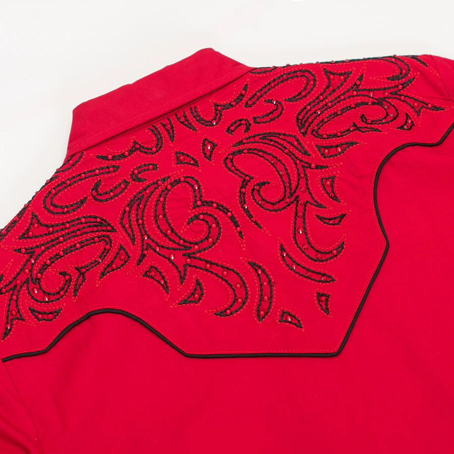 Women’s Western Embroidered diamond studded Shirts-LS500D-525 - Image 4