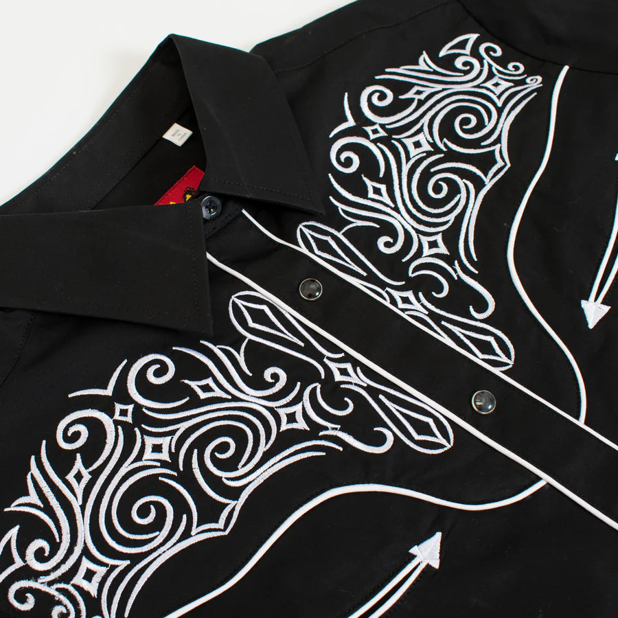 Women’s Western Embroidered Shirts-LS500-517 - Image 5