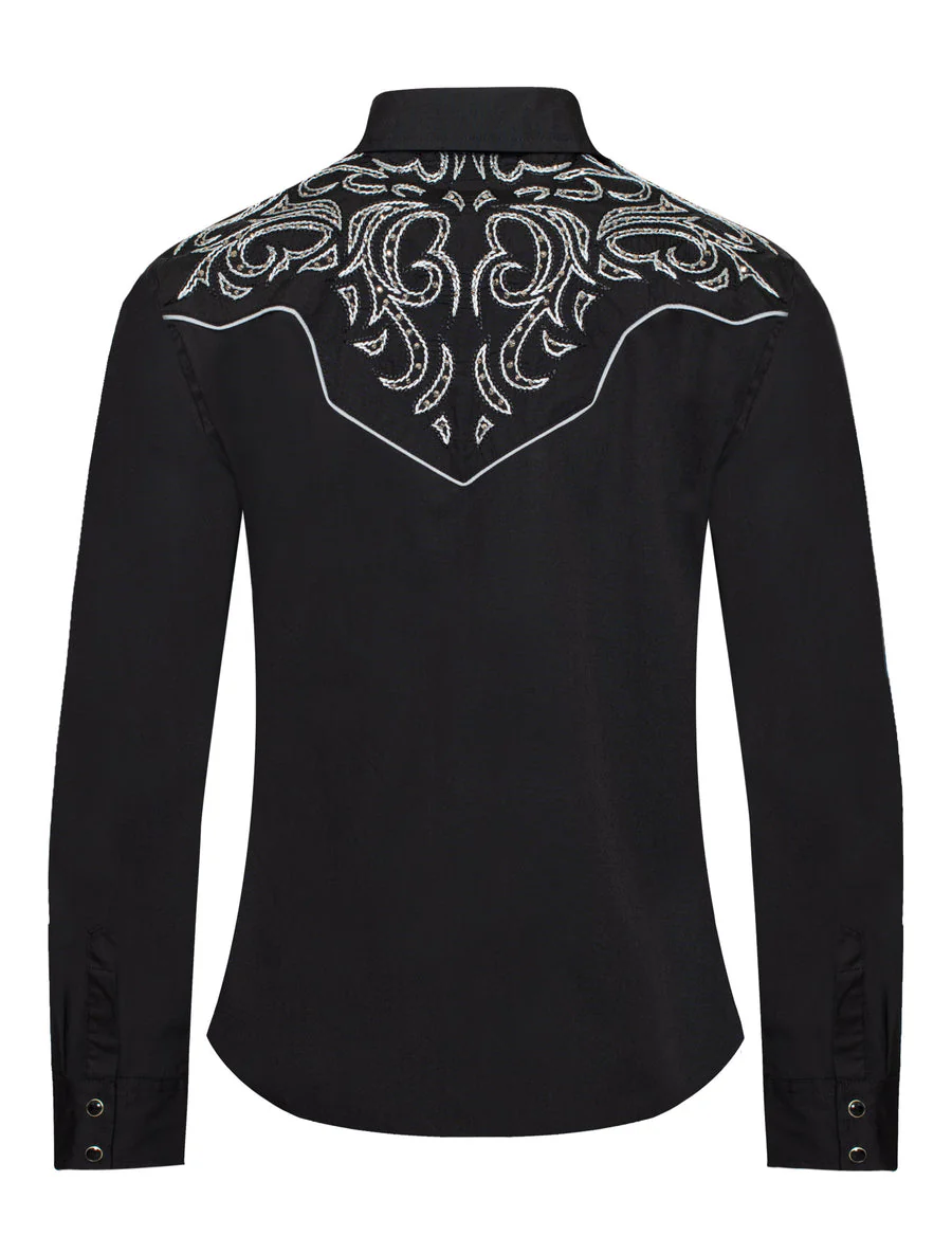 Women’s Western Embroidered diamond studded Shirts-LS500D-527 - Image 2