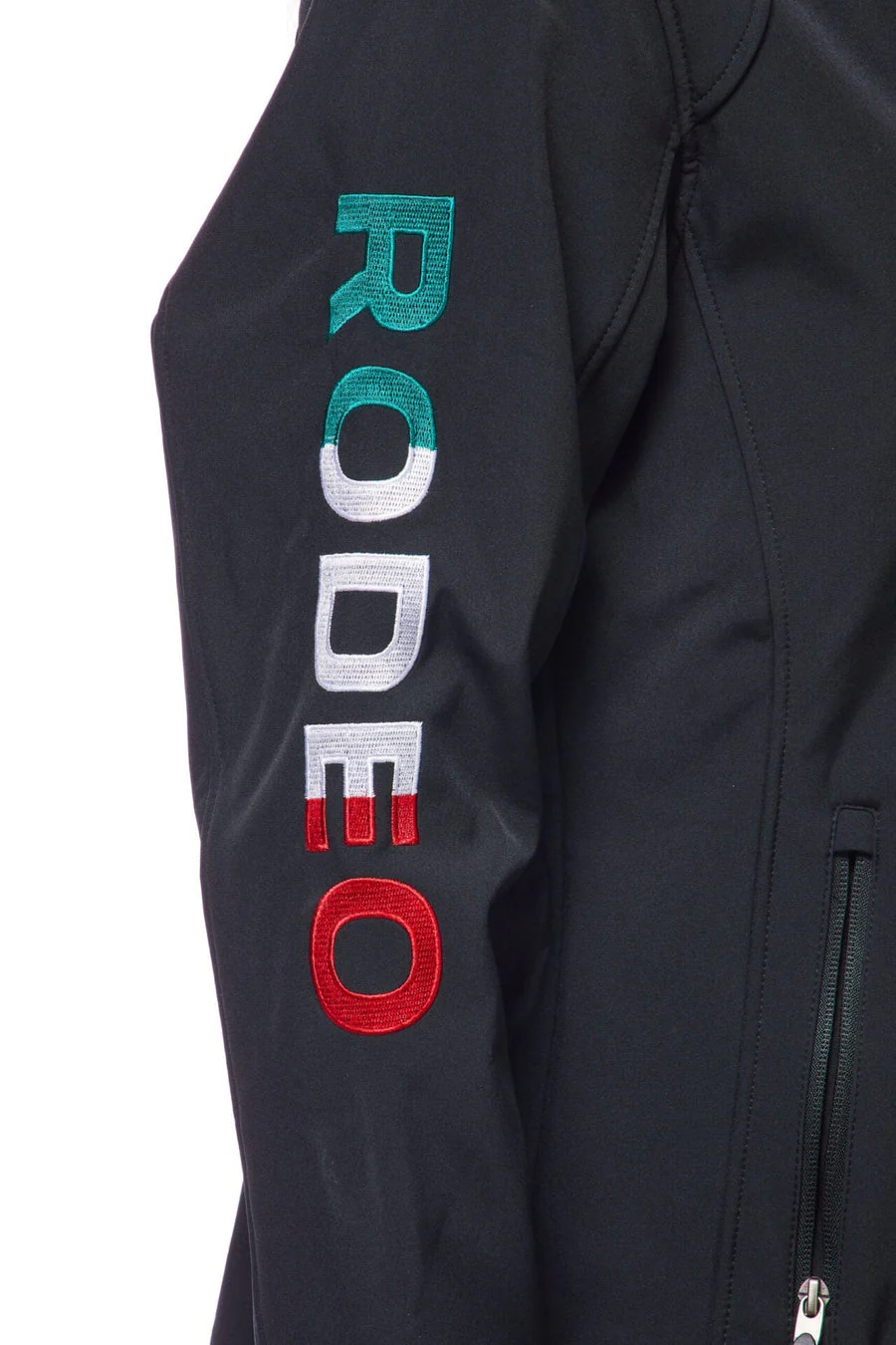 Women's Rodeo Embroidery Sports Jackets -LJ650-EMB-BLKMEX - Image 4